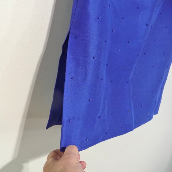 Ralph Lauren 100% Silk Skirt Beaded Size 6 - Picture 4 of 12